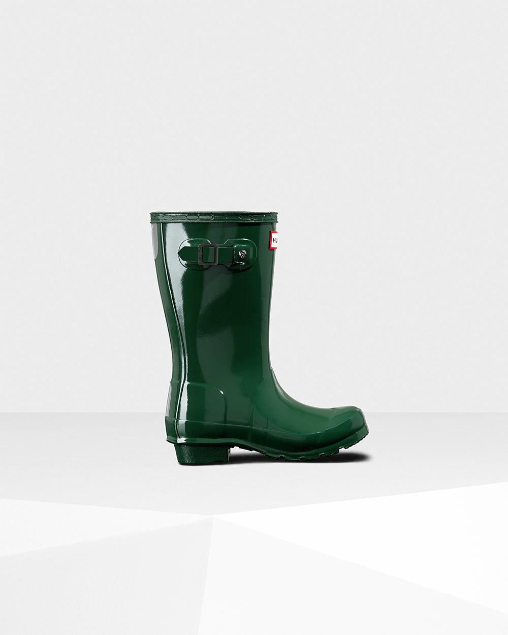 Kids Hunter Rain Boots Green - Original Big Gloss - 8546709-CG